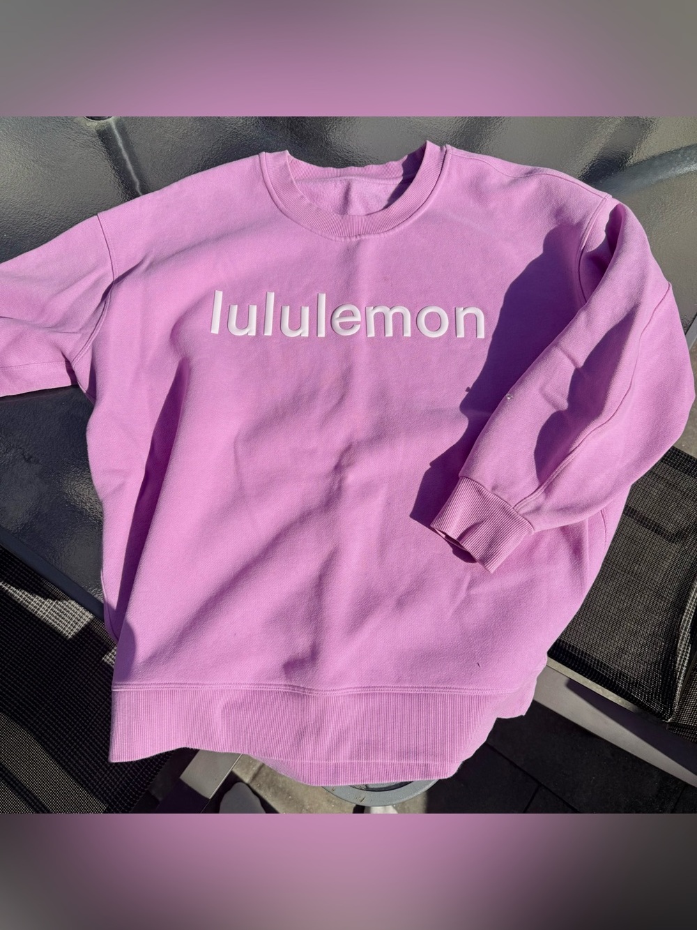 Lululemon athletica Lavender Pink Logo Crewneck Sweatshirt